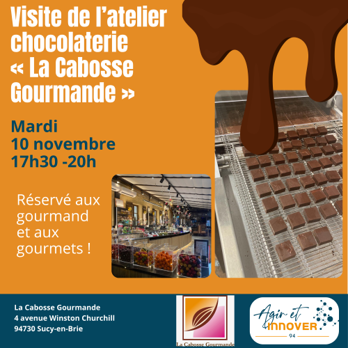 Visite de l'atelier Chocolat de la Cabosse Gourmande